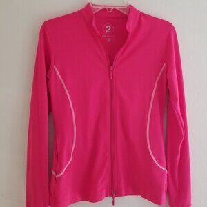 2GG Apparel - Hot Pink - Women's Medium Light Weight Fitted Jacket with Zipper